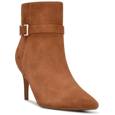 

Женские замшевые нарядные ботильоны Nine West с острым носком BHFO 4650, Medium natural, Dian