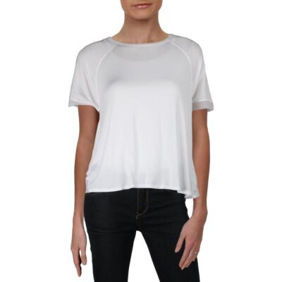 

Женская белая вязаная футболка Betsey Johnson Performance Athletic  BHFO 6060, Белый