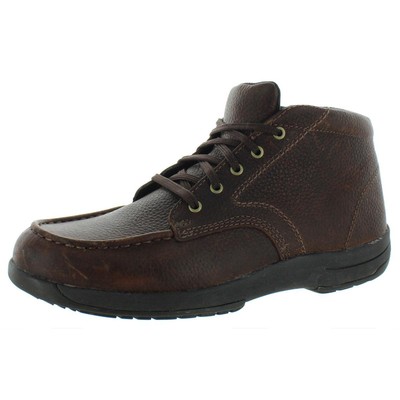 Прогулочные мужские коричневые кожаные ботинки Chukka Boots 9 Extra Wide (4E) BHFO 6048