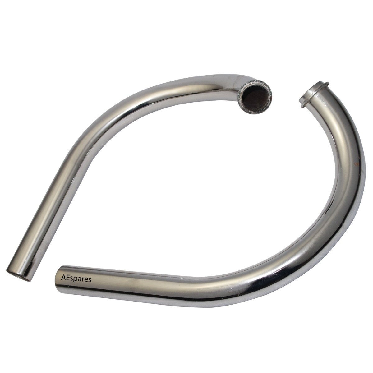 Exhaust Bend Pipe Bend Tube Steel Chrome Plated Jawa 350 Motorcycles  