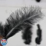 200pcs 4-6 Inches Fluffy Turkey Marabou Black Feathers for Crafts Dreamcatcher Fringe Trim Colored Feathers Accessories Pack