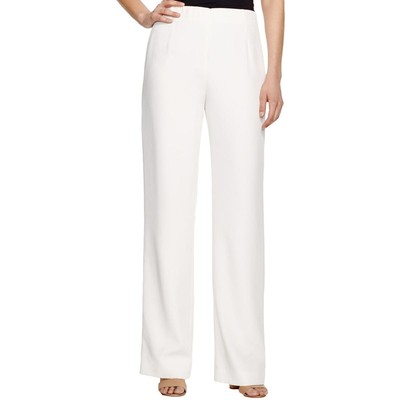 Lafayette 148 New York Женские шелковые брюки цвета слоновой кости с широкими штанинами 16 BHFO 8566