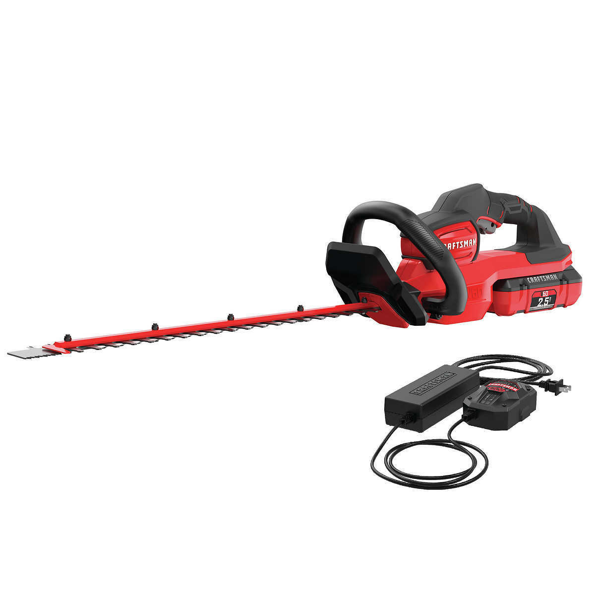 Craftsman 60V Hedge Trimmer & One 2.5AH 60V Batteries With Charger