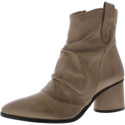 Повседневные ботильоны с острым носком на блочном каблуке Miz Mooz Womens JARED BHFO 8754