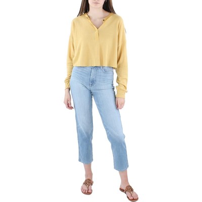 Желтая укороченная рубашка Urban Outfitters Womens M BHFO 1273