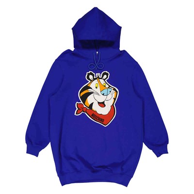 MOSCHINO MOSCHINO BLUE CAPSULE YEAR OF THE TIGER HOODIE DRESS