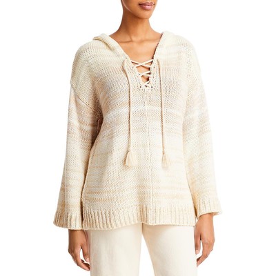 

Женский вязаный свитер миди с капюшоном и длинными рукавами Aqua BHFO 2741, Bare multi