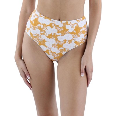 Женские купальники Eberjey в стиле ретро с цветочным рисунком Dita Bottom оранжевого цвета, разделяющие низ, S BHFO 3288