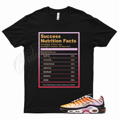 Black SUCCESS T Shirt for N Air Max Plus Laser Orange Siren Red Fuchsia Glow
