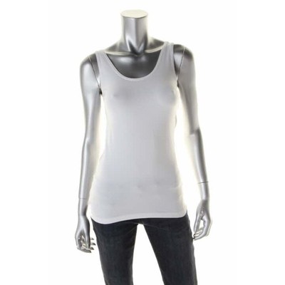 Elie Tahari Женская бесшовная рубашка на бретелях Neely White с круглым вырезом XS/S BHFO 0713