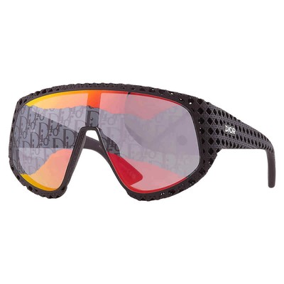 Pre-owned Dior Red Shield Men's Sunglasses 3d M1u 11j8 Dm40126u 02u 00 3d M1u 11j8