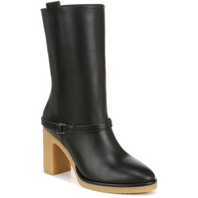Женские ботинки Franco Sarto Paxton черного цвета до середины икры Shoes 5 Medium (B,M) BHFO 3638