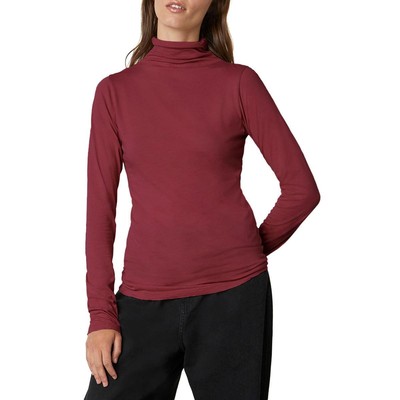 Женская красная трикотажная футболка с имитацией шеи VELVET BY GRAHAM & SPENCER, топ XS BHFO 1272