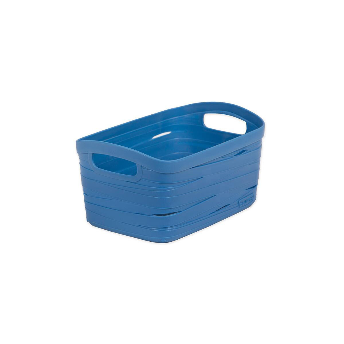 Behälter Ribbon blau XS 3,1 Liter mit Henkel Haushaltskorb Aufbewahrungskörbchen