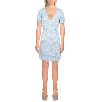 

Billabong Женское синее платье длиной выше колена с цветочным принтом  BHFO 0416, Salt crystal