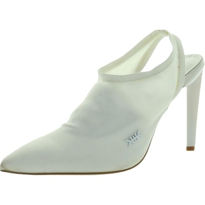 Kendall + Kylie Womens Olly White Туфли на каблуке с ремешком на пятке 9 Medium (B,M) BHFO 8454, White/white