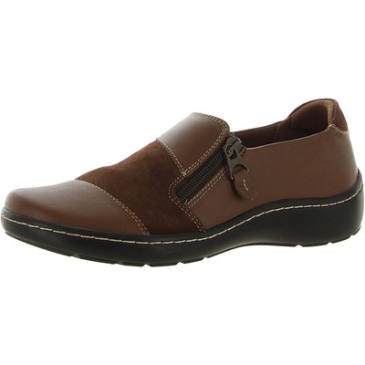

Женские лоферы без шнуровки Clarks Cora Harbour с комфортной стелькой BHFO 4674, Dark tan combination, Cora Harbor