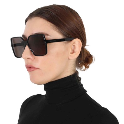 SAINT LAURENT SAINT LAURENT GREY BUTTERFLY LADIES SUNGLASSES SL 232 BETTY 001 63