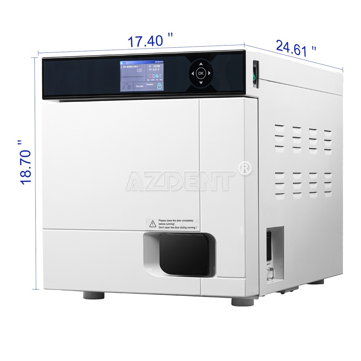 22L Class B Dental Medical Autoclave Steam Sterilizer with Data Printer Drying