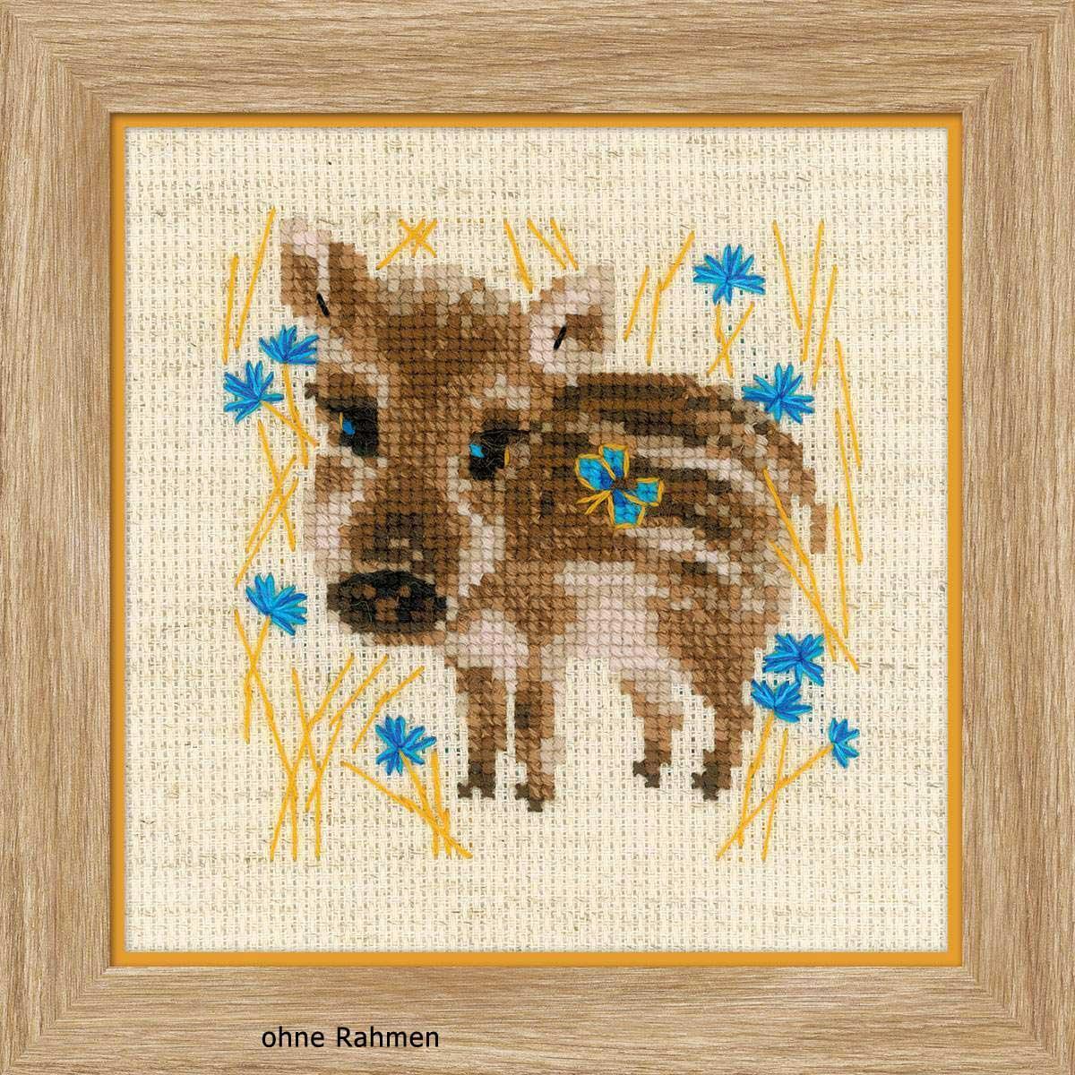 Riolis counted cross stitch Kit Little Boar, DIY