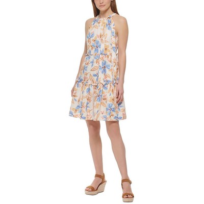 

Женское многоярусное летнее платье миди до колена Vince Camuto BHFO 0513, Синий