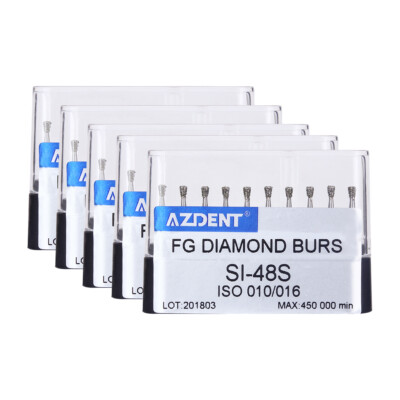 5Box Dental Diamond Burs SI-48S Special Form Super Coarse Hight Speed