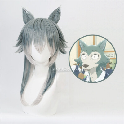 Unisex Anime BEASTARS Wolf Legoshi Haru Louis Halloween Cosplay Gray Hair Wigs
