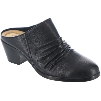 

Женские кожаные нарядные сабо без шнуровки Clarks Emily Charm BHFO 7714, Черный, Emily Charm
