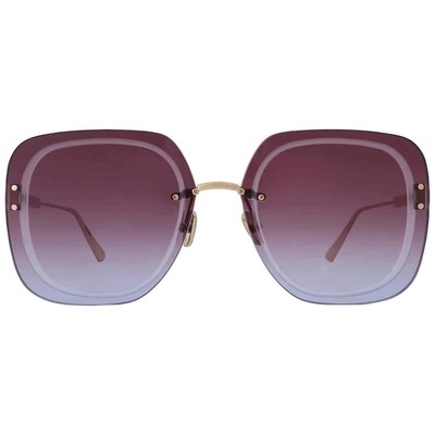 Pre-owned Dior Ultra Purple Gradient Square Ladies Sunglasses Cd40031u 10t 65 In Red