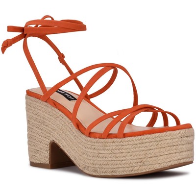 Женские эспадрильи Nine West Ripley оранжевого цвета, размер 12, средний (B,M), BHFO 7357