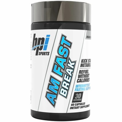 BPI Sports AM Fast Break - Intermittent Fasting & Keto 90 Caps 30 serv 02/24