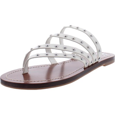 Tory Burch Womens Patos Ivory Thong Flat Sandals Shoes 5 Medium (B,M) BHFO 7311