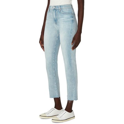 7 For All Mankind Женские джинсы зауженного кроя Blue Light Wash Raw Hem 27 BHFO 6405