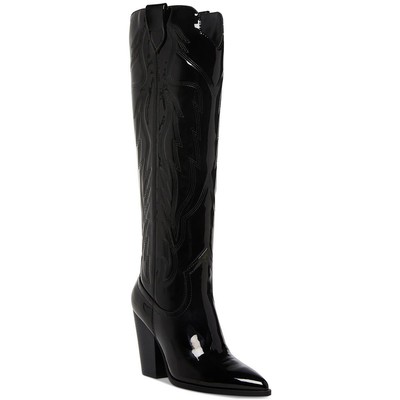 Steve Madden Женские черные ковбойские сапоги Tessy, Вестерн, 8 средних размеров (B, M) BHFO 4118