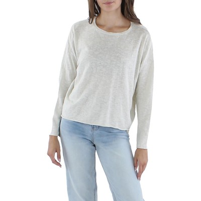 

Женский льняной пуловер с круглым вырезом Eileen Fisher BHFO 9372