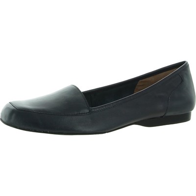 Array Womens Freedom  Navy Leather Loafers Shoes 11 Narrow (AA,N) BHFO 4191