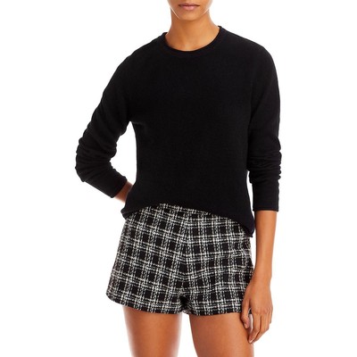 

Женский кашемировый пуловер с круглым вырезом Aqua Cashmere BHFO 6260, Черный