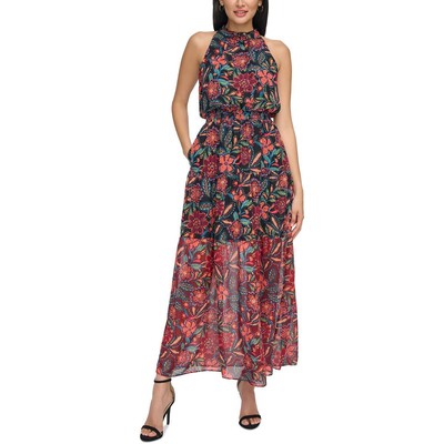 Женское черное макси-платье Vince Camuto с длинным рукавом на бретелях 4 BHFO 4122