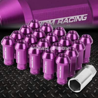 УНИВЕРСАЛЬНАЯ ГАЙКА С ОТКРЫТЫМ КОНЦОМ JDM ФИОЛЕТОВОГО ЦВЕТА НА 20 НАКОНЕЧНИКОВ / КОМПЛЕКТ + КЛЮЧ ДЛЯ ЗАМКА M12X1.25 ДИАМЕТРОМ 25 ММ /ВЫСОТОЙ 50 ММ