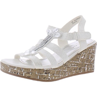 

Босоножки на танкетке с украшением Arizona Jeans Co. Girls Stacey BHFO 5517, Белый, Stacey