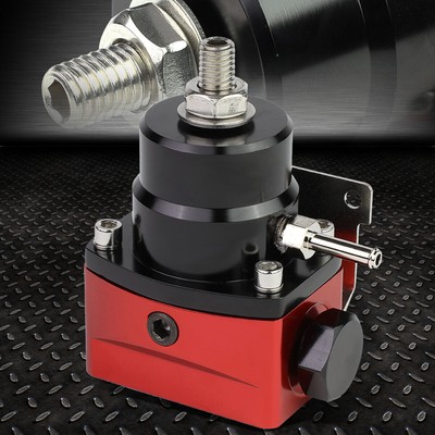 РЕГУЛИРУЕМЫЙ РЕГУЛЯТОР ДАВЛЕНИЯ ТОПЛИВА НА КВАДРАТНЫЙ ДЮЙМ -6AN ФИТИНГ УНИВЕРСАЛЬНЫЙ ПОРТ 1/8 NPT КРАСНЫЙ