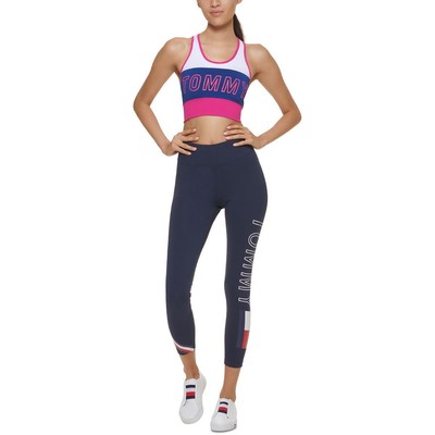 

Tommy Hilfiger Sport Женский спортивный бюстгальтер для фитнеса с цветными блоками и логотипом BHFO 1220