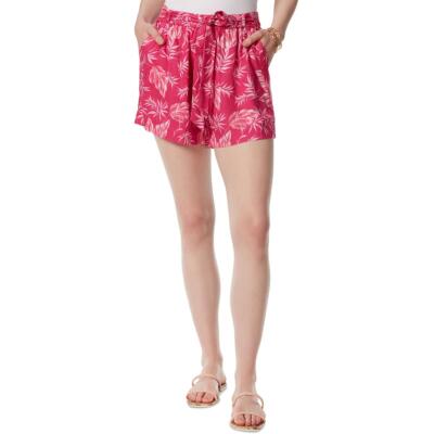 Jessica Simpson Womens Ellow Printed High Rise Paperbag Casual Shorts BHFO 8265