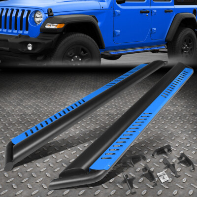 ДЛЯ 18-24 JEEP WRANGLER JL БОКОВАЯ ПОДНОЖКА NERF BAR с СИНЕЙ ОТКИДНОЙ ПОДНОЖКОЙ