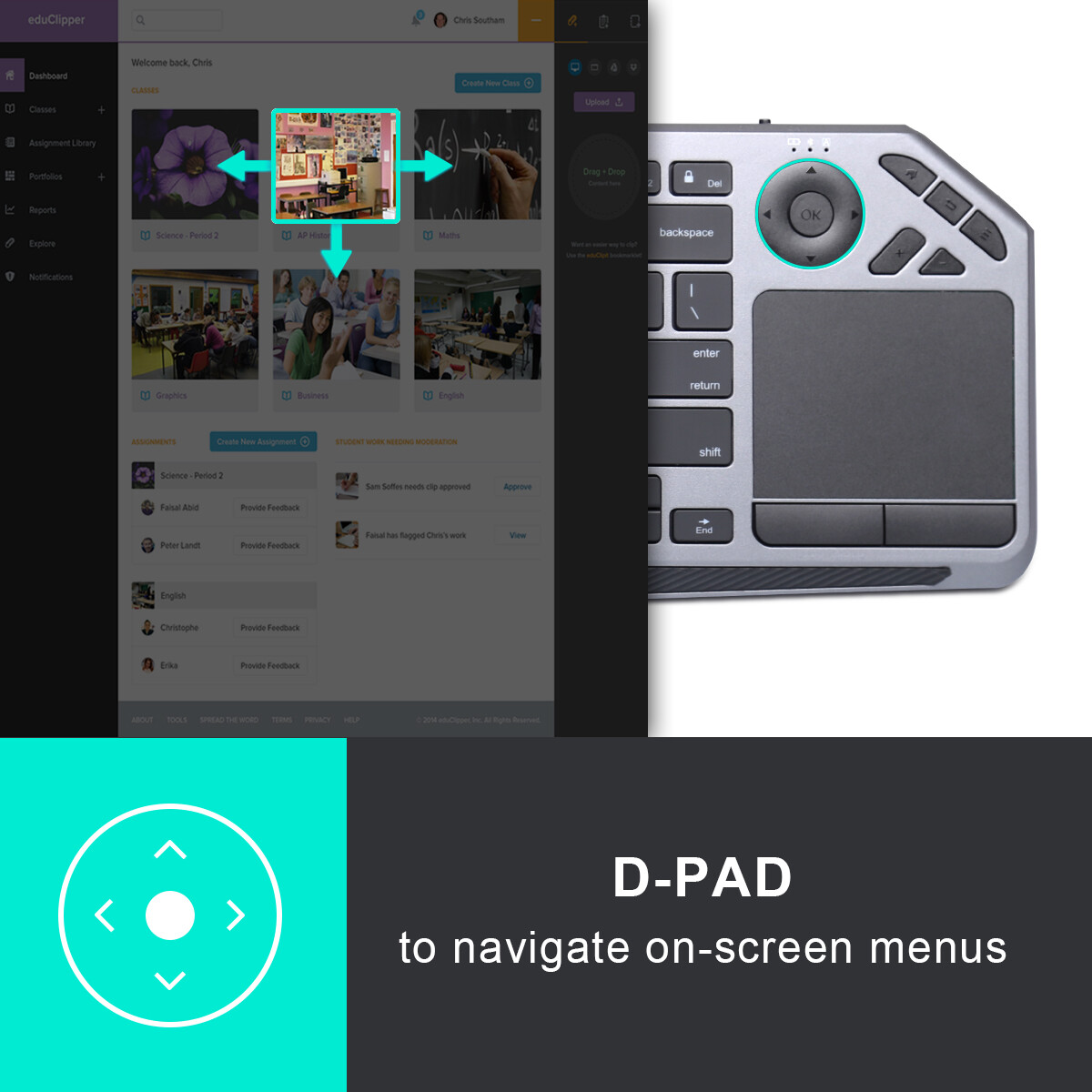 Wireless Keyboard And Mouse Set Waterproof 2.4G For Mac Apple PC Computer