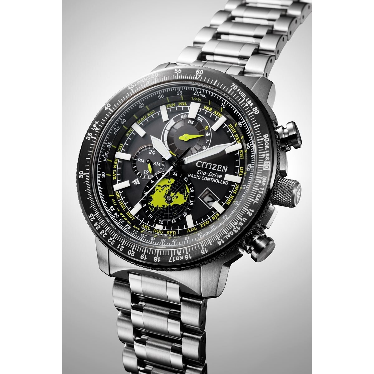 Pre-owned Citizen Promaster Sky Geo Trekker Direct Flight Watch Men's Watch By3006-53e