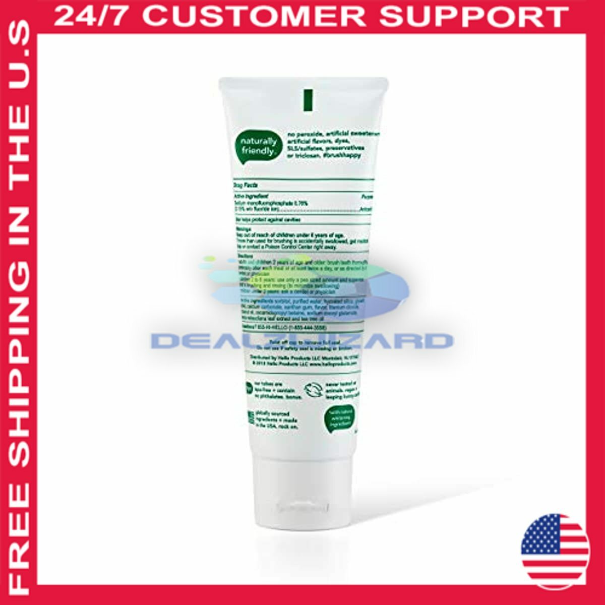 Hello Oral Care Naturally Whitening Fluoride Toothpaste ...