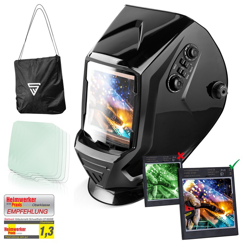 Vollautomatik SchweiÃHelm Stahlwerk St 990 Xb SchweiÃMaske SchweiÃSchild 1/1/1/1