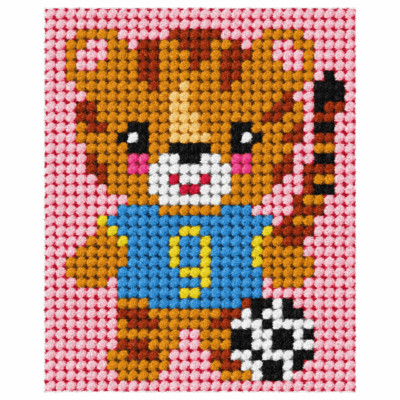 Orchidea Needlepoint Kit: My First Embroidery: Baby Tiger