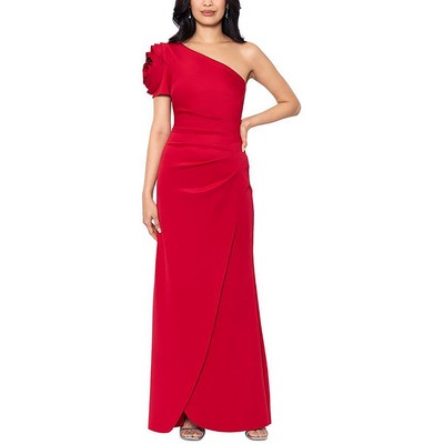 Женское красное официальное вечернее платье на одно плечо Xscape 6 BHFO 1652